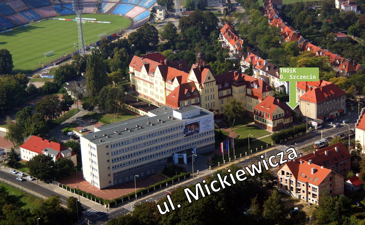Położenie TNOiK Oddział w Szczecinie